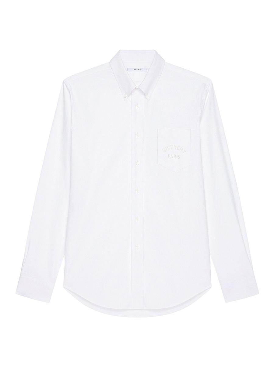 Mens Shirt in Cotton with Paris Embroidery Product Image