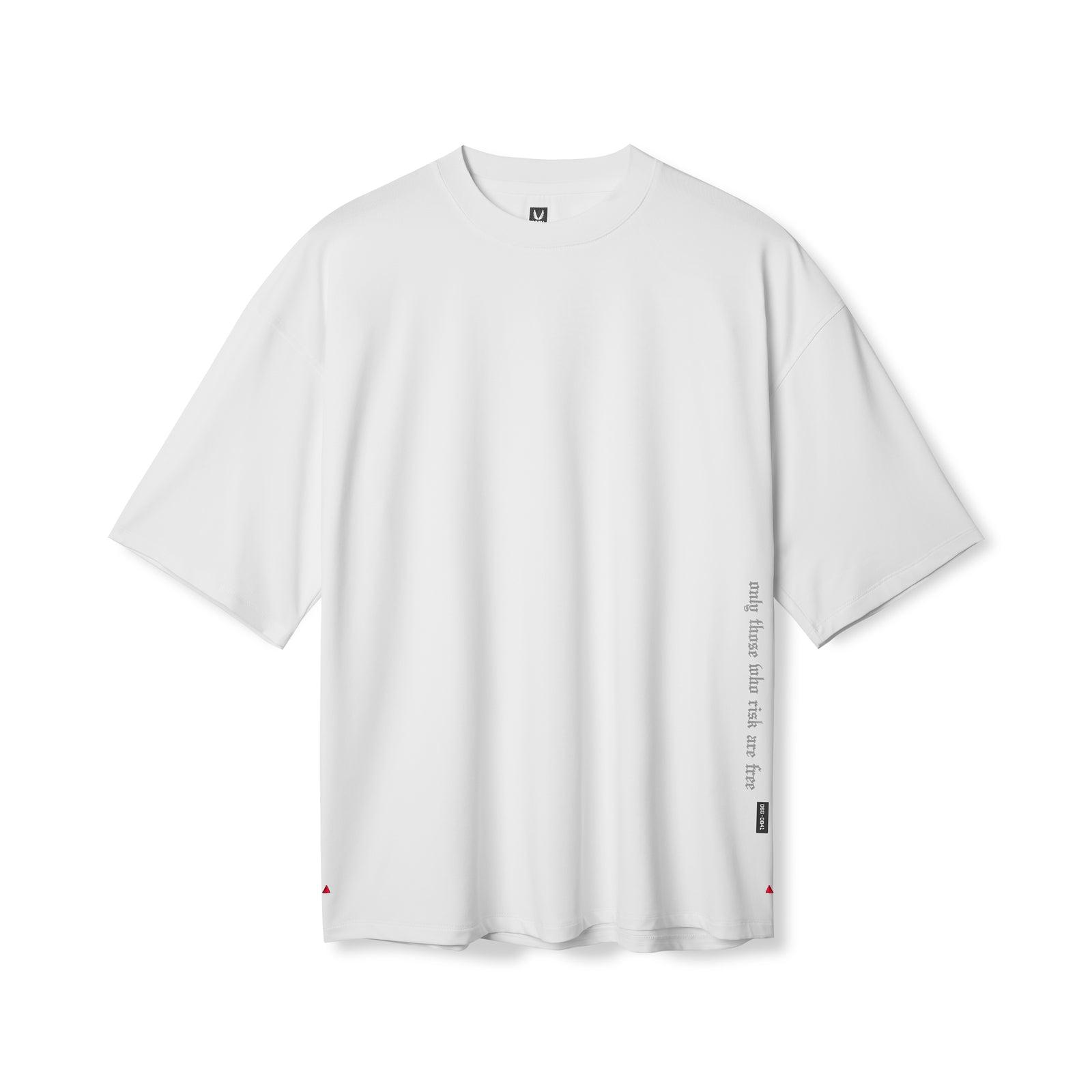 0841. 3D-Lite® 2.0 Lycra® 3/4-Sleeve Oversized Tee - White "OTWR" Product Image