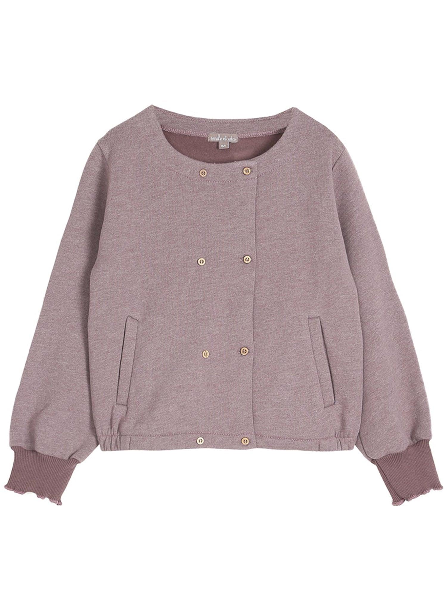 Emile Et Ida Prune Cotton Sweatshirt Product Image