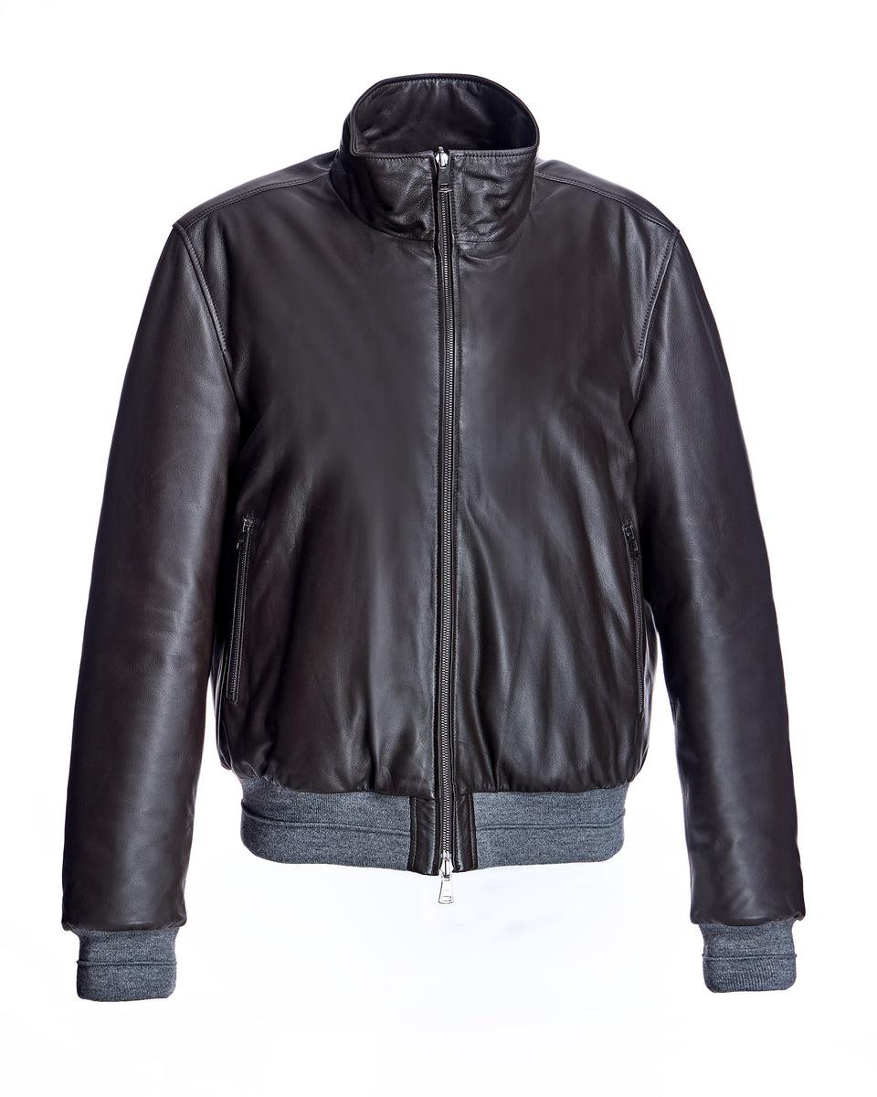 Reversible Men's Leather Jacket Product Image
