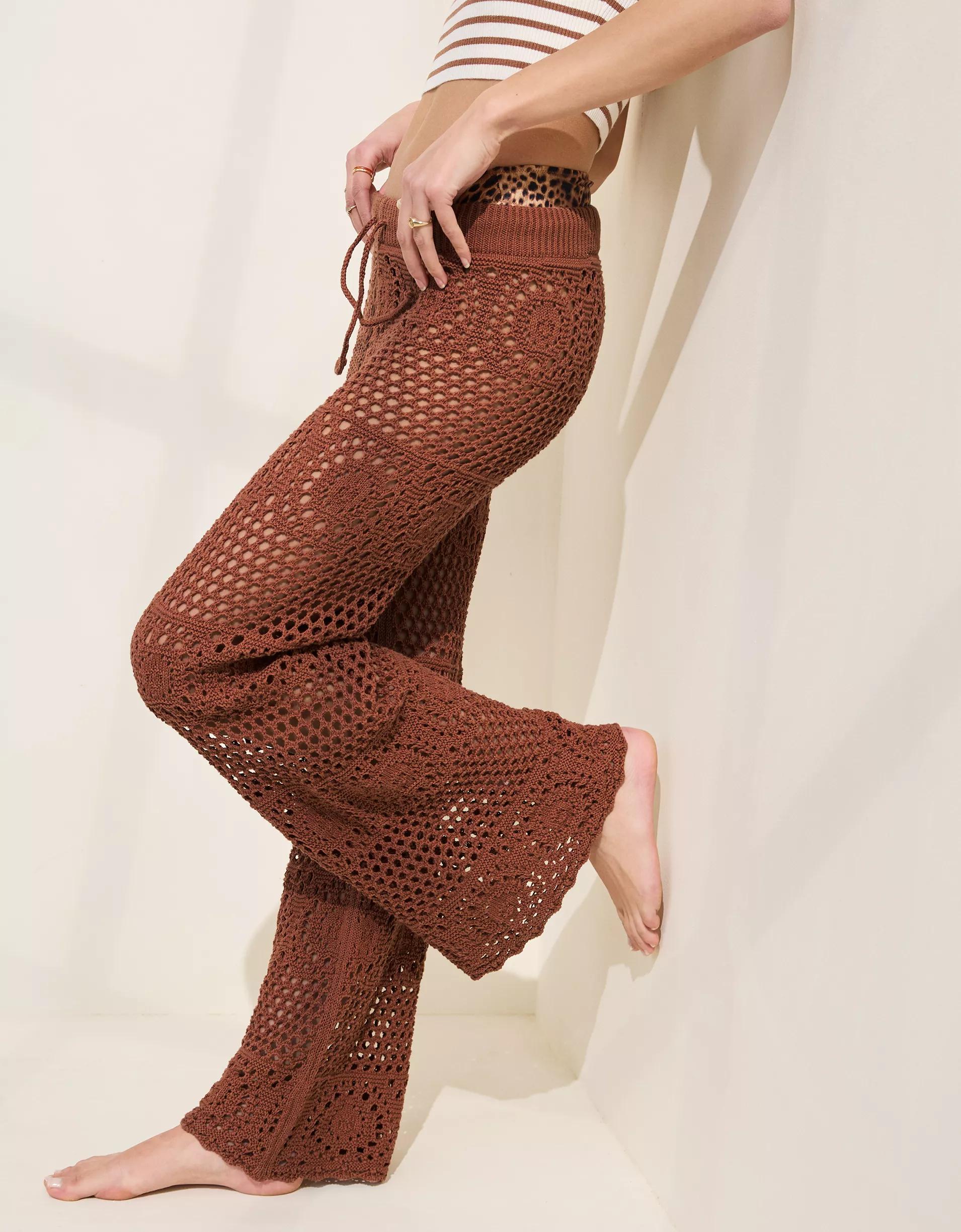 Aerie Crochet Party Pant Product Image