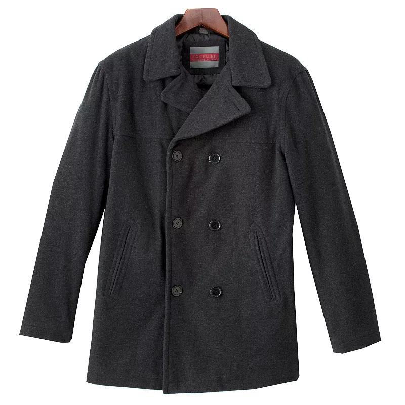 Men's Excelled Wool Blend Peacoat,  Product Image