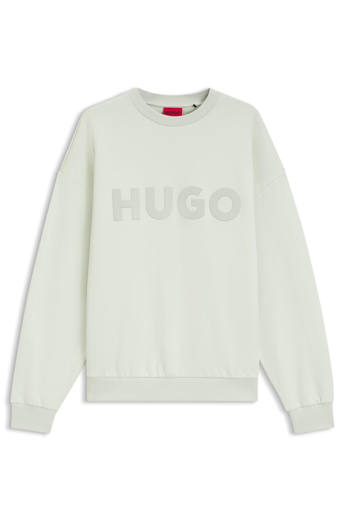 Oversize-fit sweatshirt in cotton terry with tonal logo Product Image
