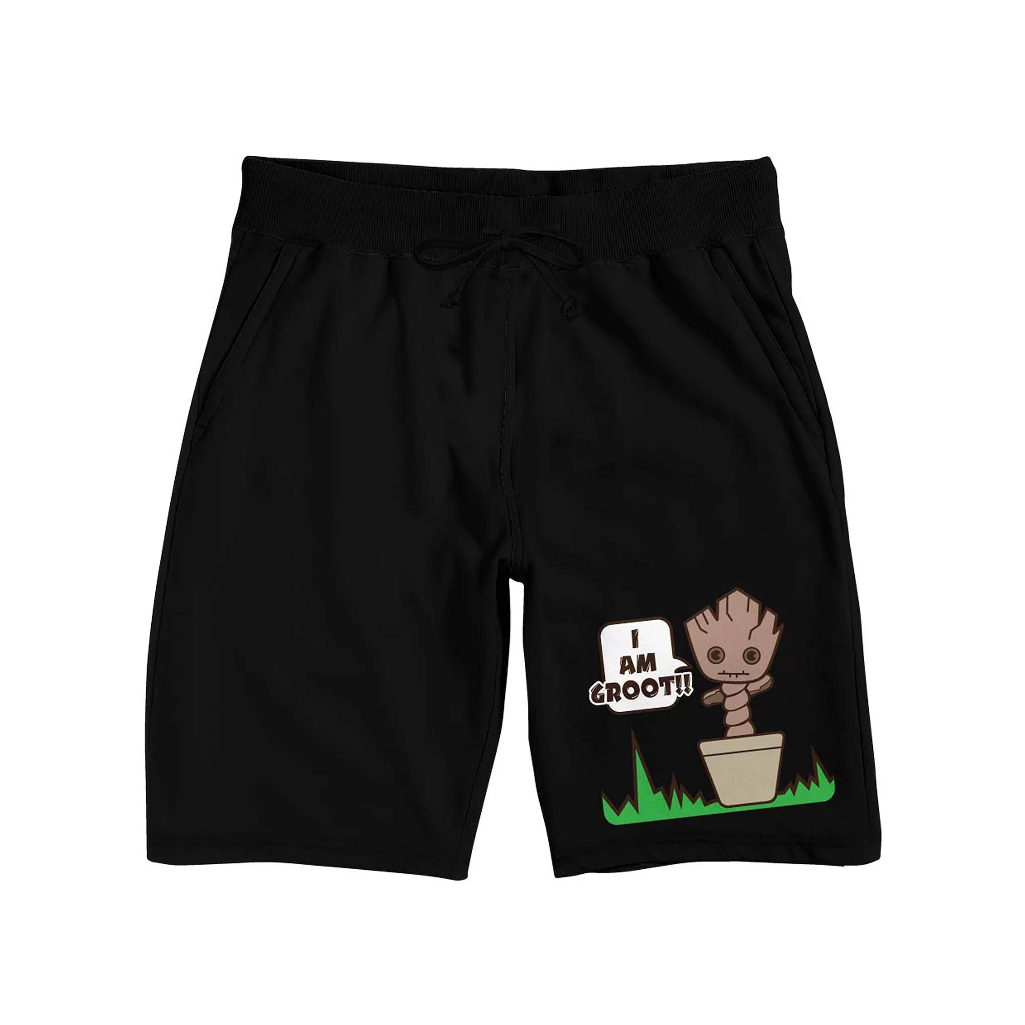 Men's Marvel Kawaii Baby Groot Pajama Shorts,  Product Image