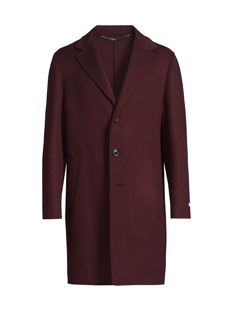 Mens Double-Faced Wool Top Coat Product Image