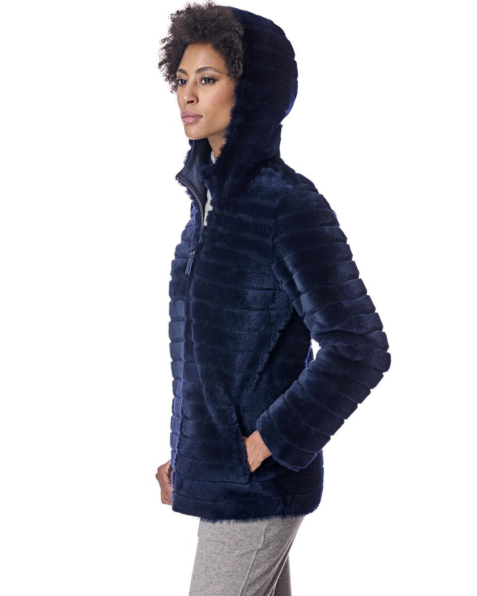 Hooded Shearling Jacket Product Image