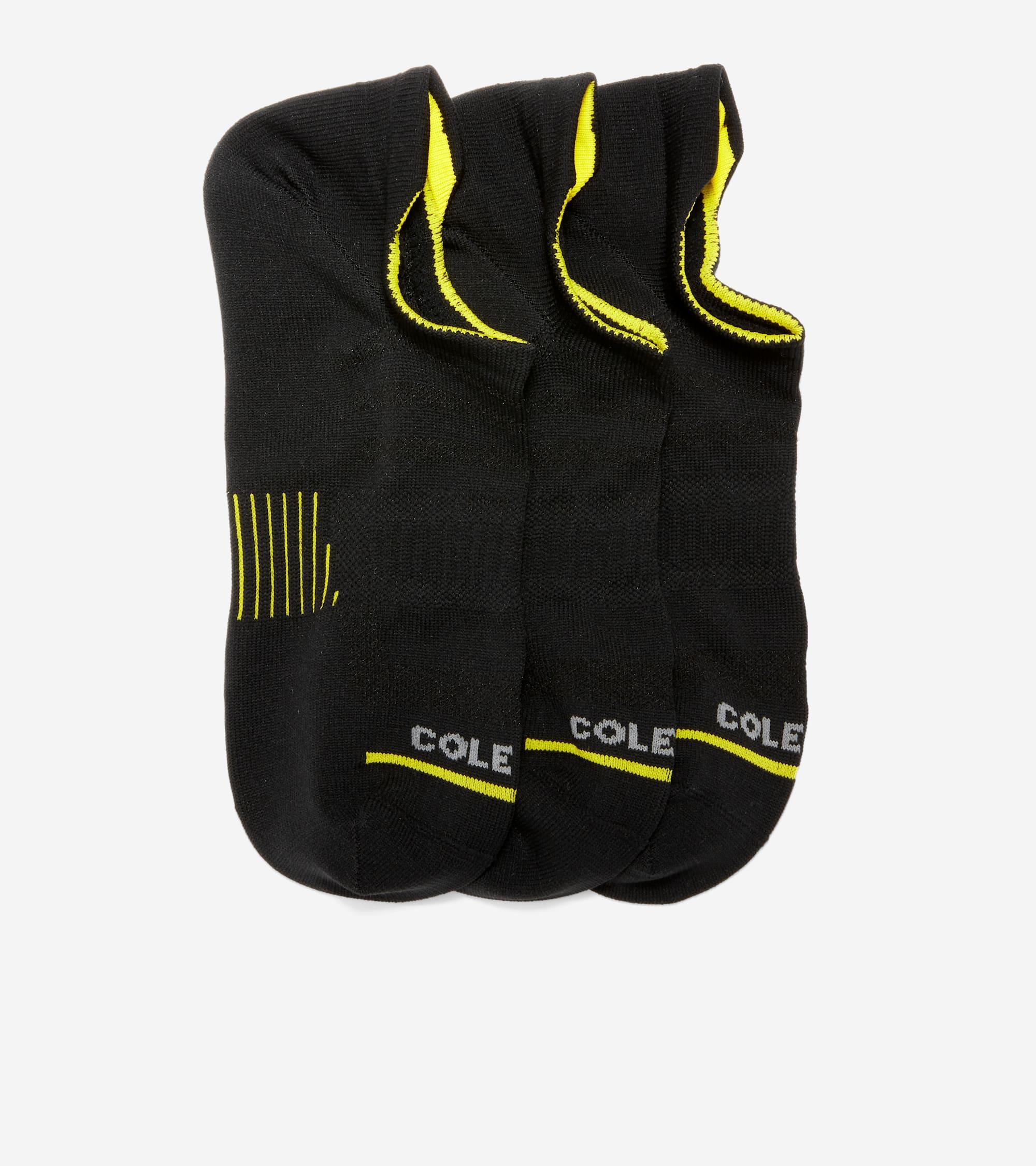 Men's ZERØGRAND 3-Pair Liner Socks in Black | Cole Haan Product Image