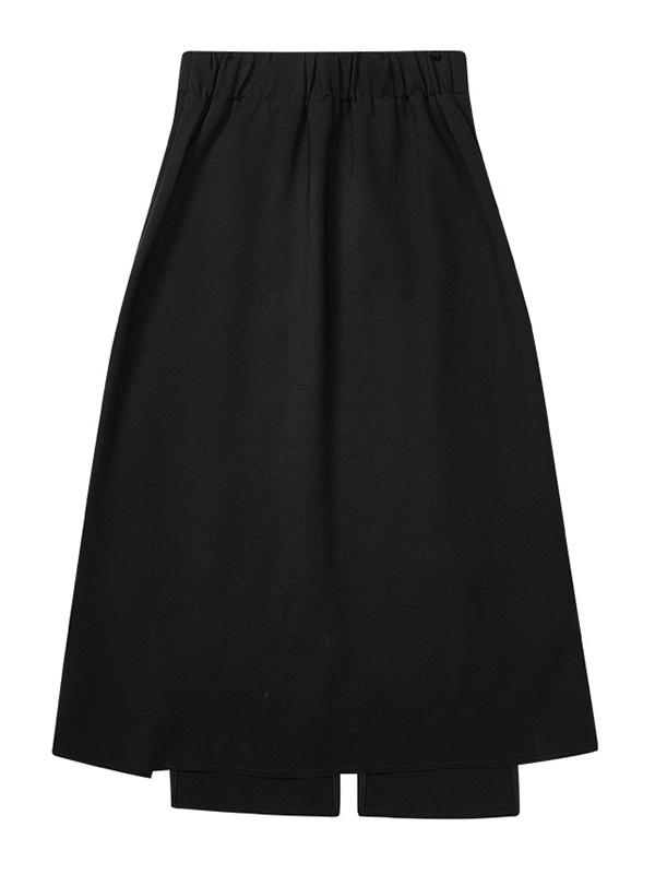 Fashion A-Line Irregularity Zipper Bodycon Skirts Product Image