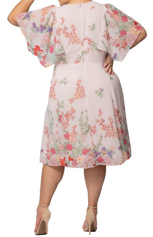 Breezy Border Print Cocktail Dress - Plus Product Image