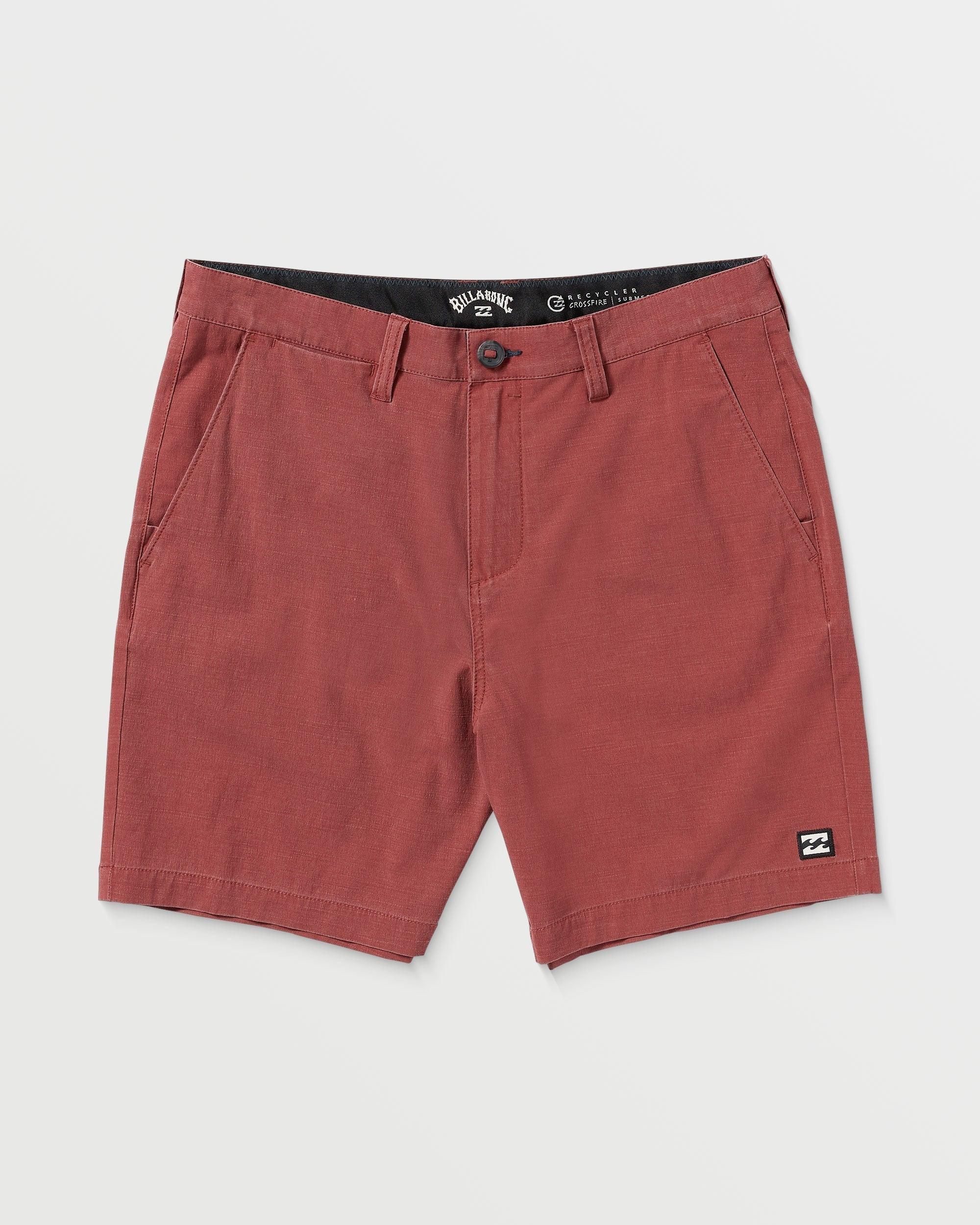 Crossfire Wave Wash Submersible 18" Hybrid Shorts - Dusty Red Male Product Image
