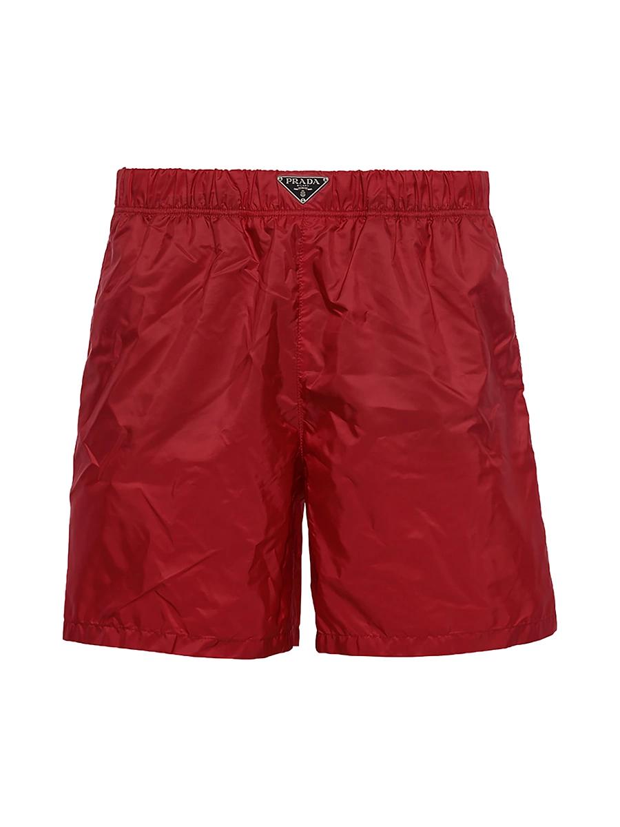 Mens Triangle Logo Swim Trunks Product Image