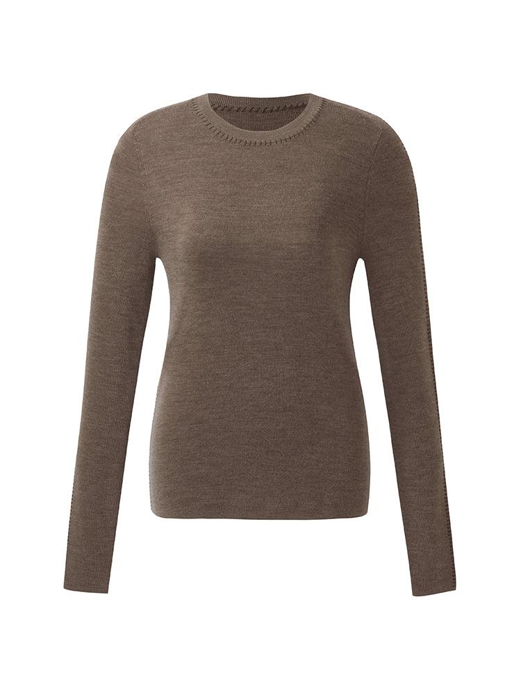 Machine Washable Wool Women Knit Top Product Image