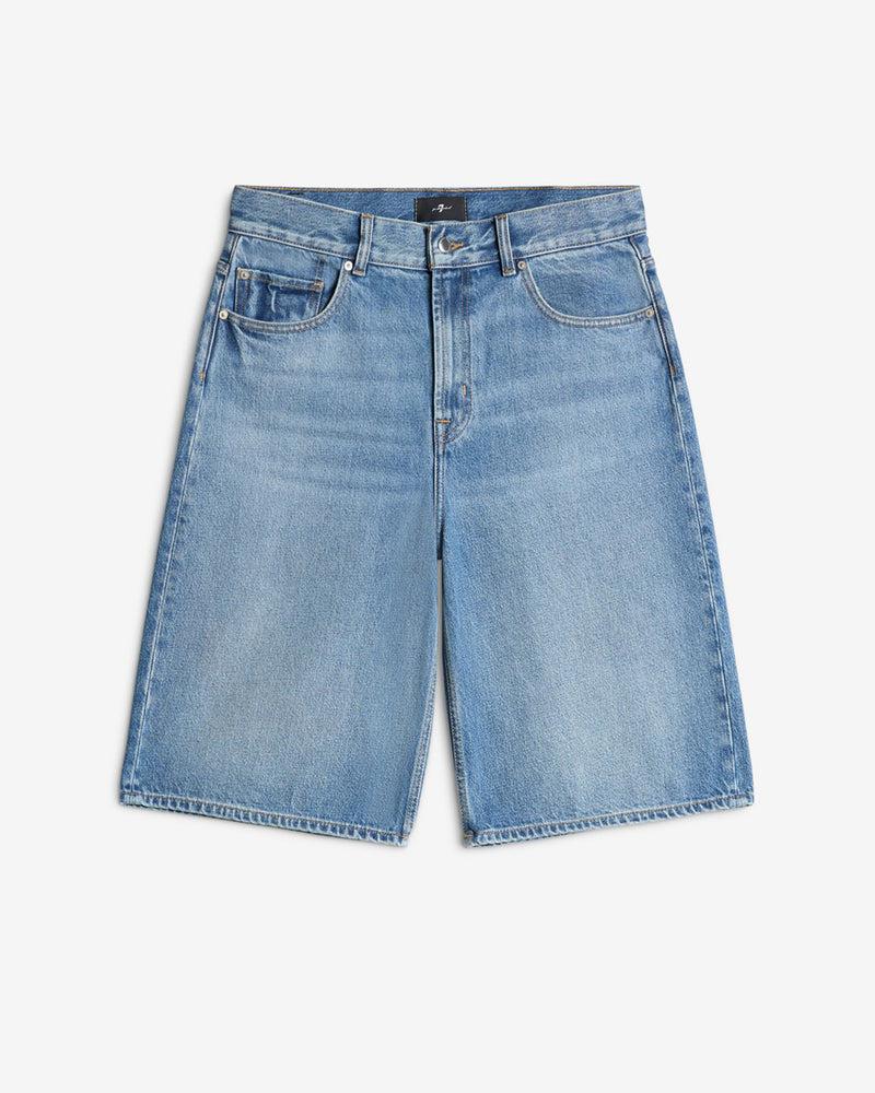 Wide Leg Denim Short Product Image