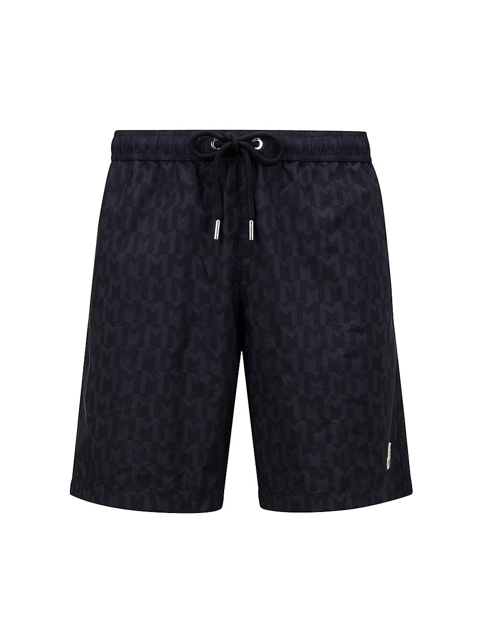 Mens Printed Monogram Swim Trunks Product Image