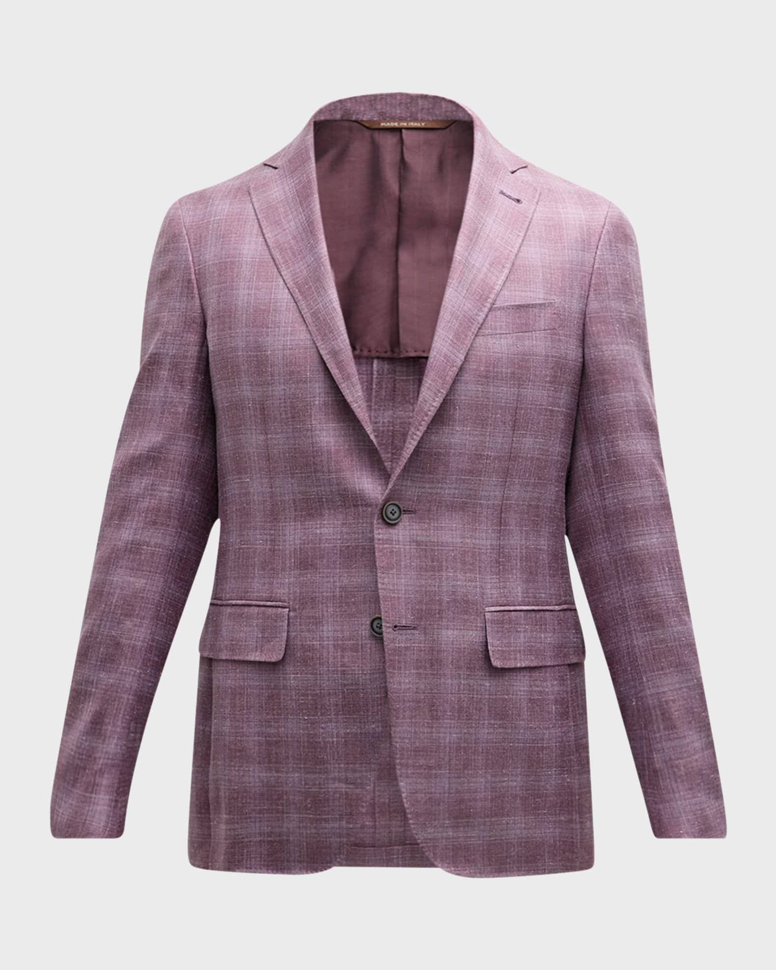 Men's Tonal Plaid Sport Coat Product Image