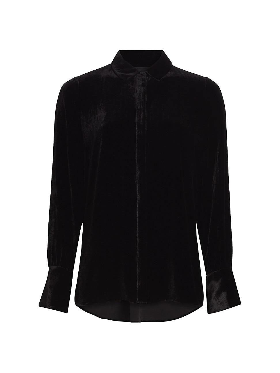 Womens Pandy Velvet Blouse Product Image