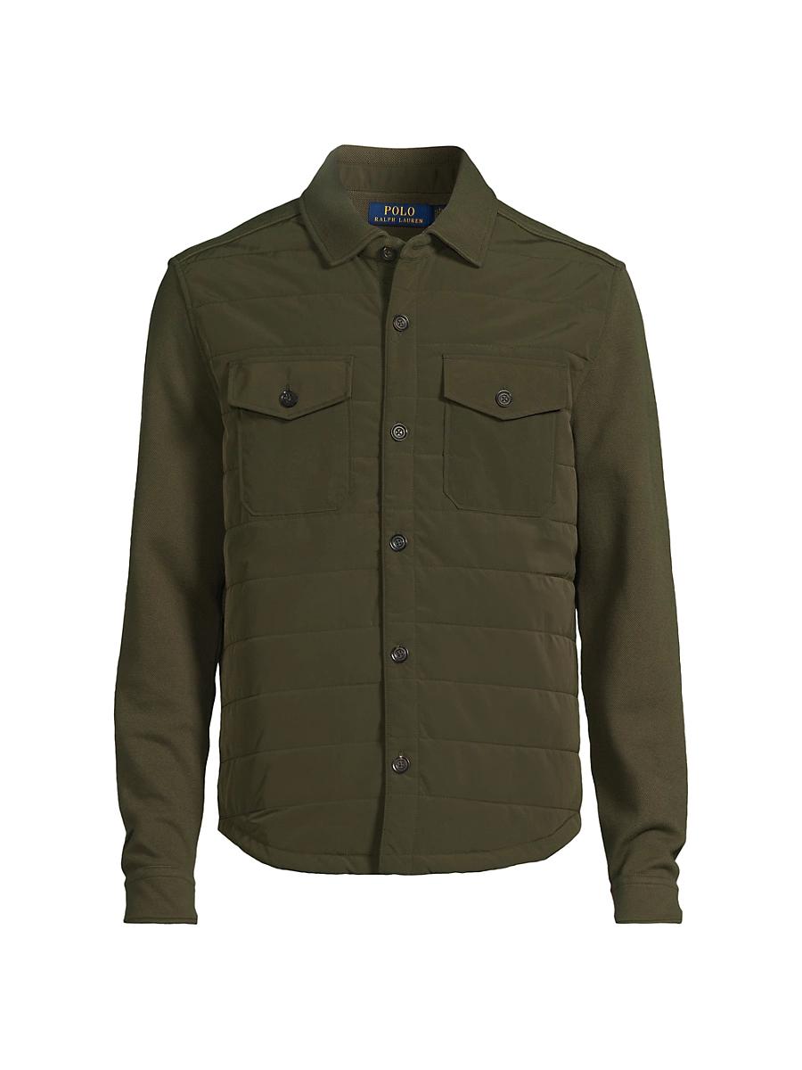 Mens Hybrid Quilted Overshirt Product Image