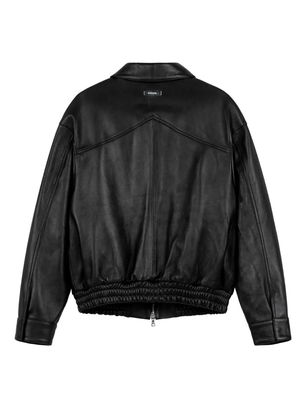reversible leather jacket Product Image