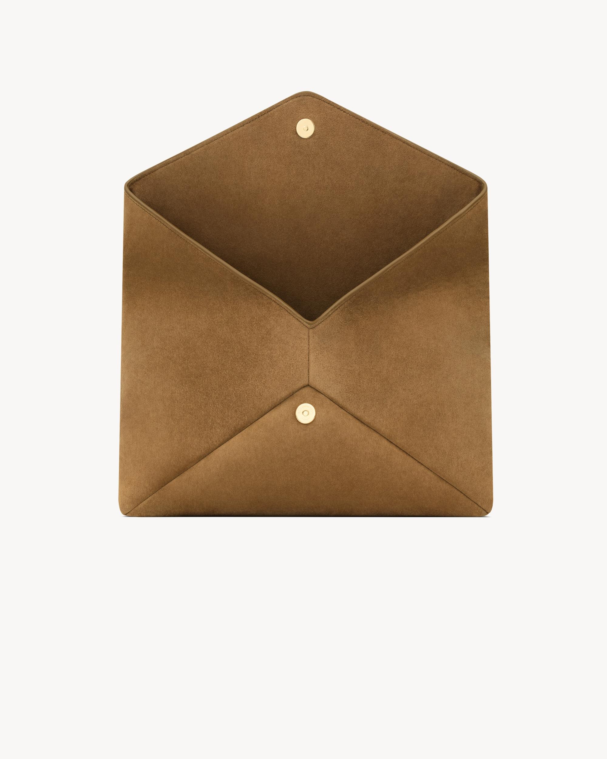 CASSANDRE large envelope pouch in shiny leather Product Image