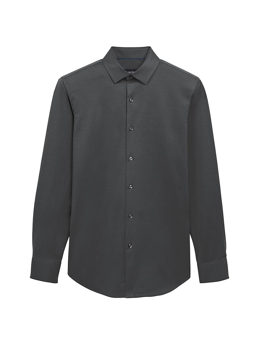 Mens OoohCotton Marbled Long-Sleeve Comfort Stretch Shirt Product Image