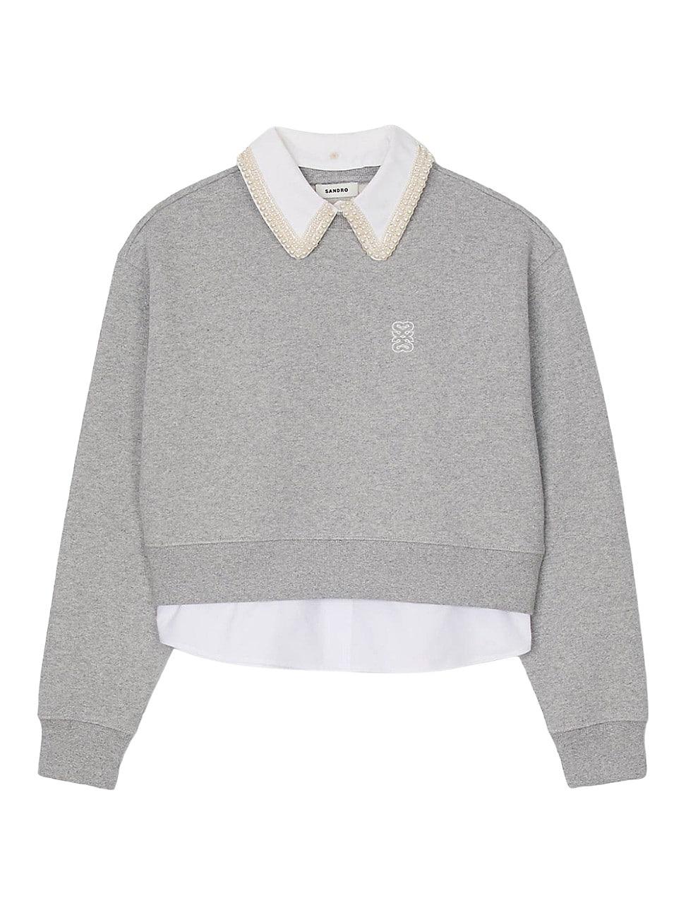 Womens Layered Effect Sweatshirt Product Image