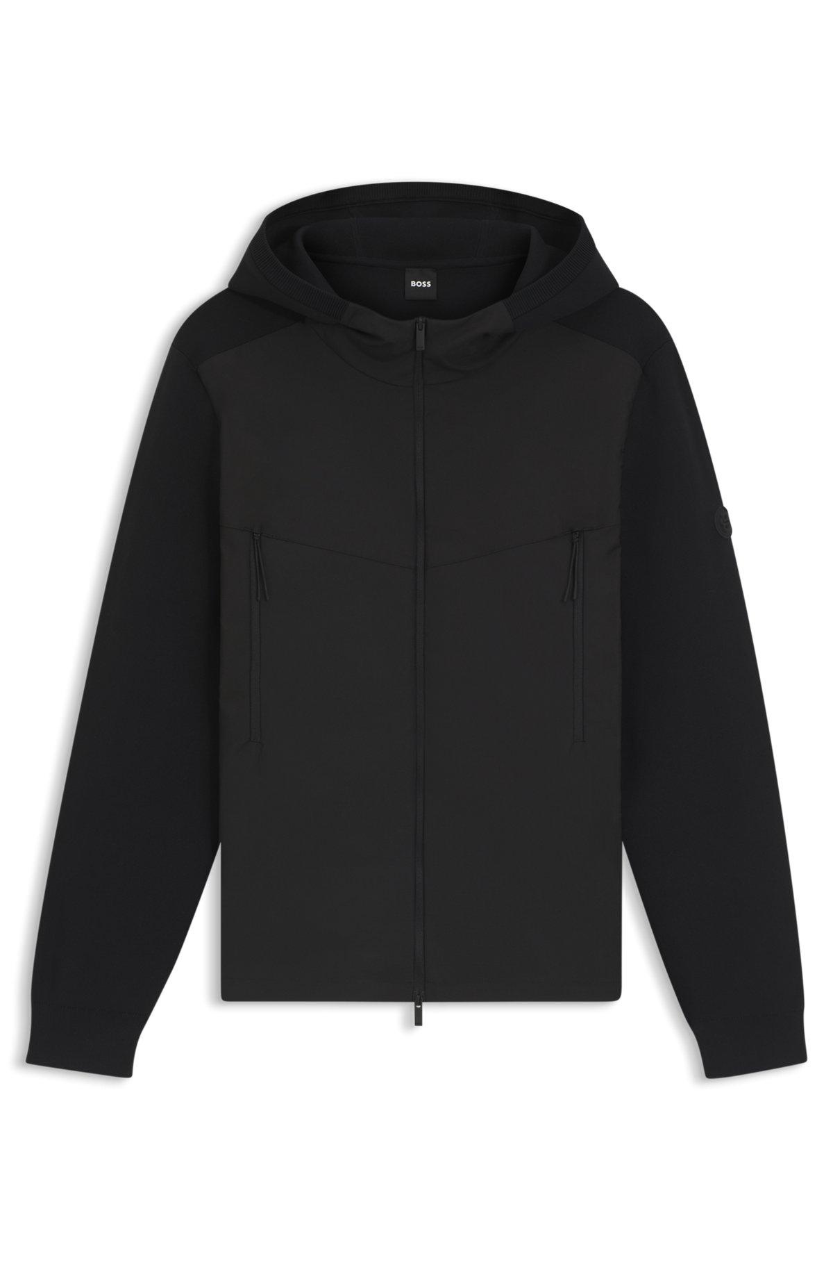 Regular-fit hooded jacket with weather protection Product Image