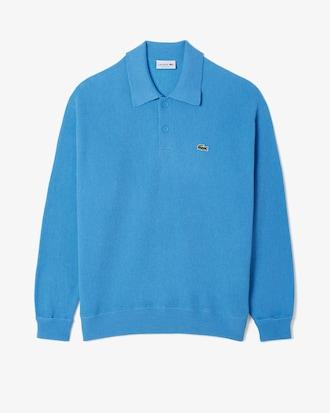 Men's Relaxed Fit Wool Polo Sweater Product Image