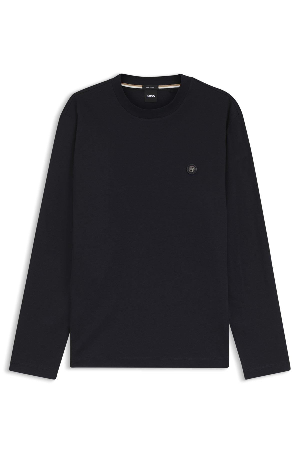 Mercerised-cotton T-shirt with Double B monogram Product Image
