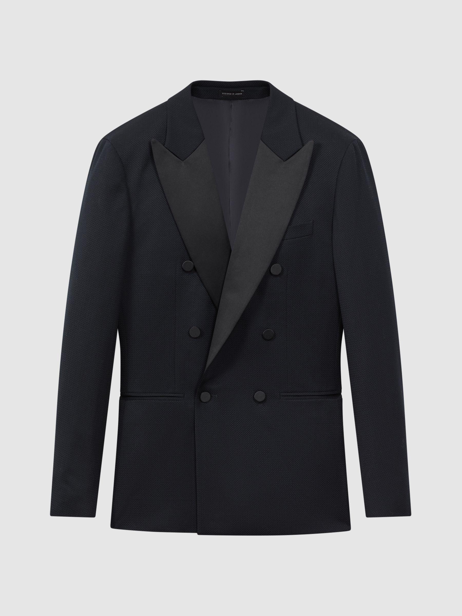 Suit Jacket for Tall Men in Charcoal Plaid Male Product Image