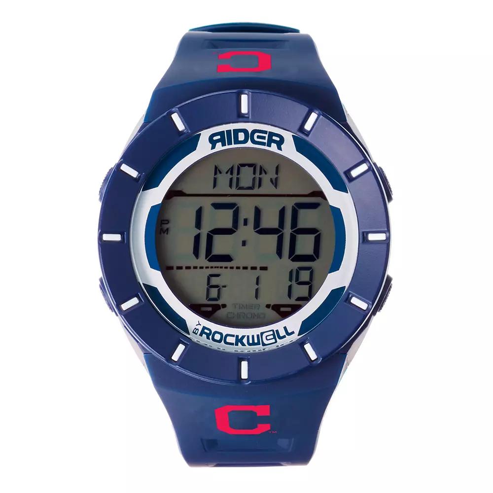 Men's Rockwell Cleveland Indians Coliseum Digital Watch, Blue Product Image