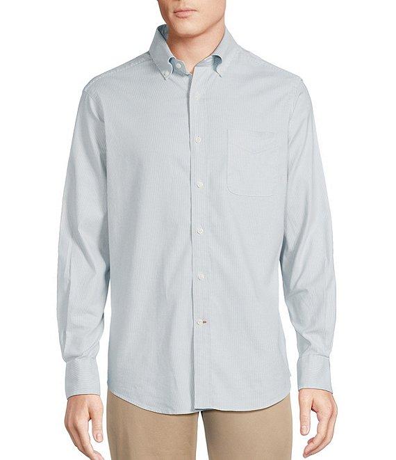 Cremieux Blue Label Micro-Stripe Oxford Long Sleeve Woven Shirt Product Image