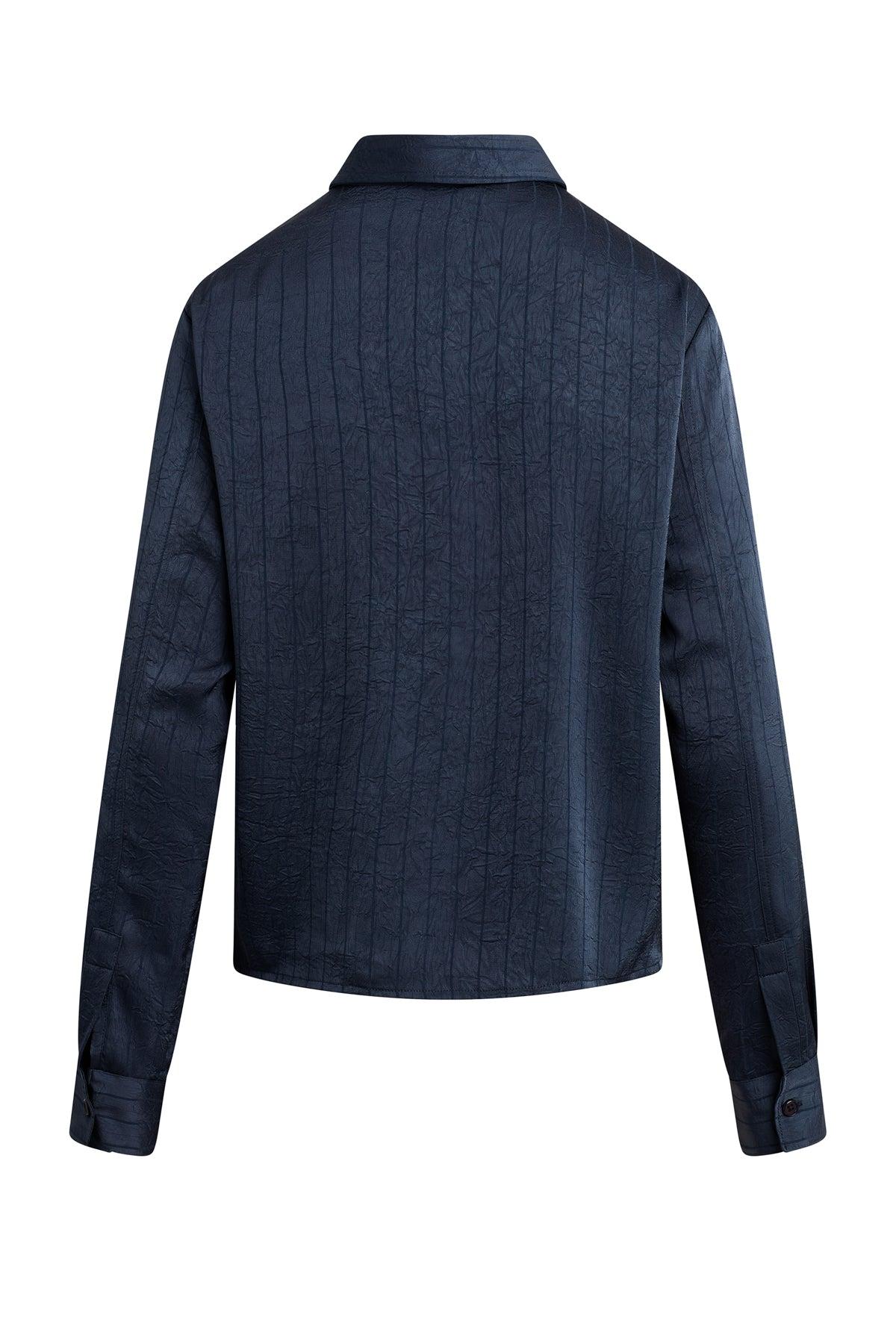 Long Sleeve Knotted Button Down Shirt Female Product Image