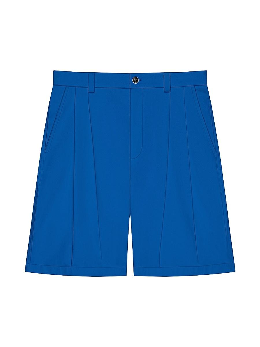 Mens Two-Pleated Bermuda Shorts in Cotton Product Image