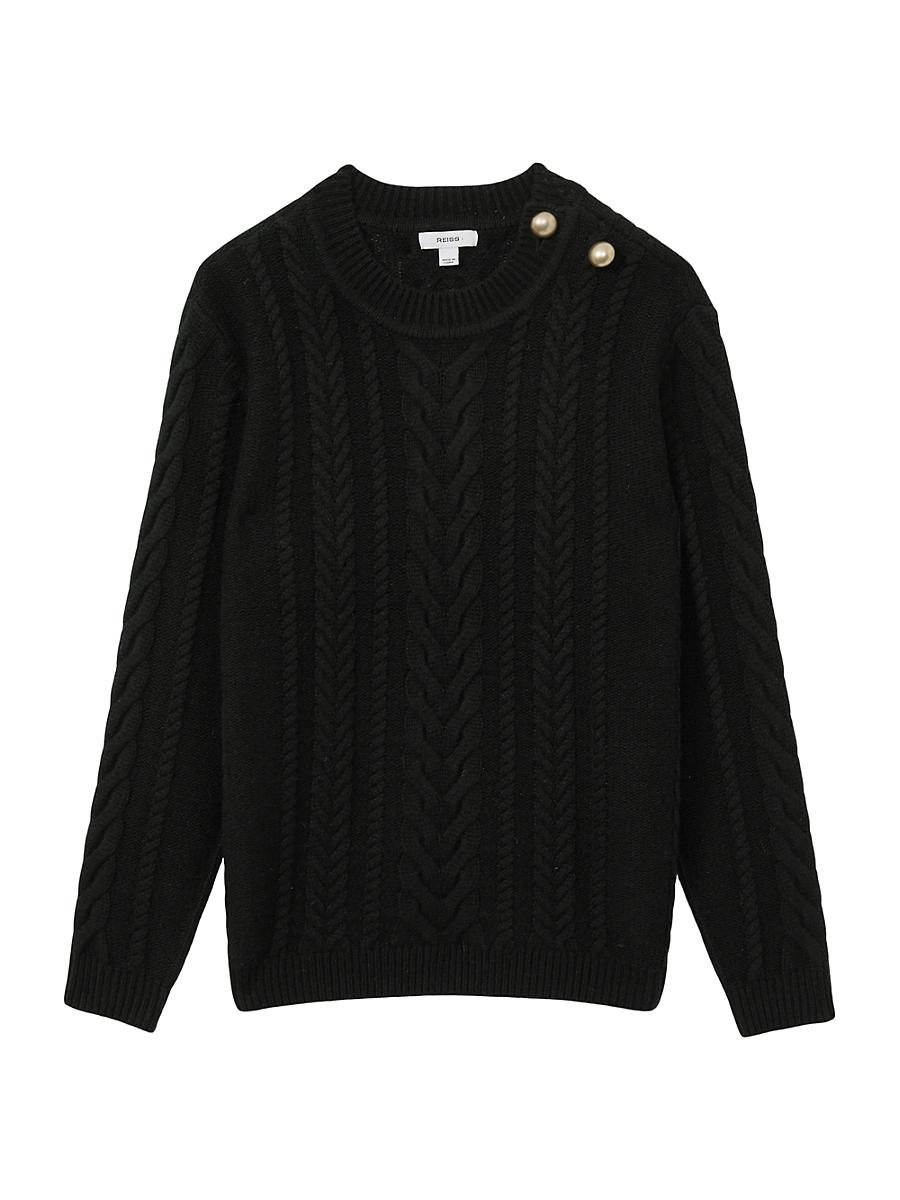 Womens Libby Cable-Knit Wool-Cashmere Sweater Product Image