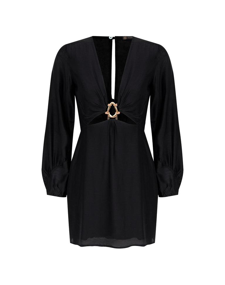 Adalia Short Dress - Black Product Image