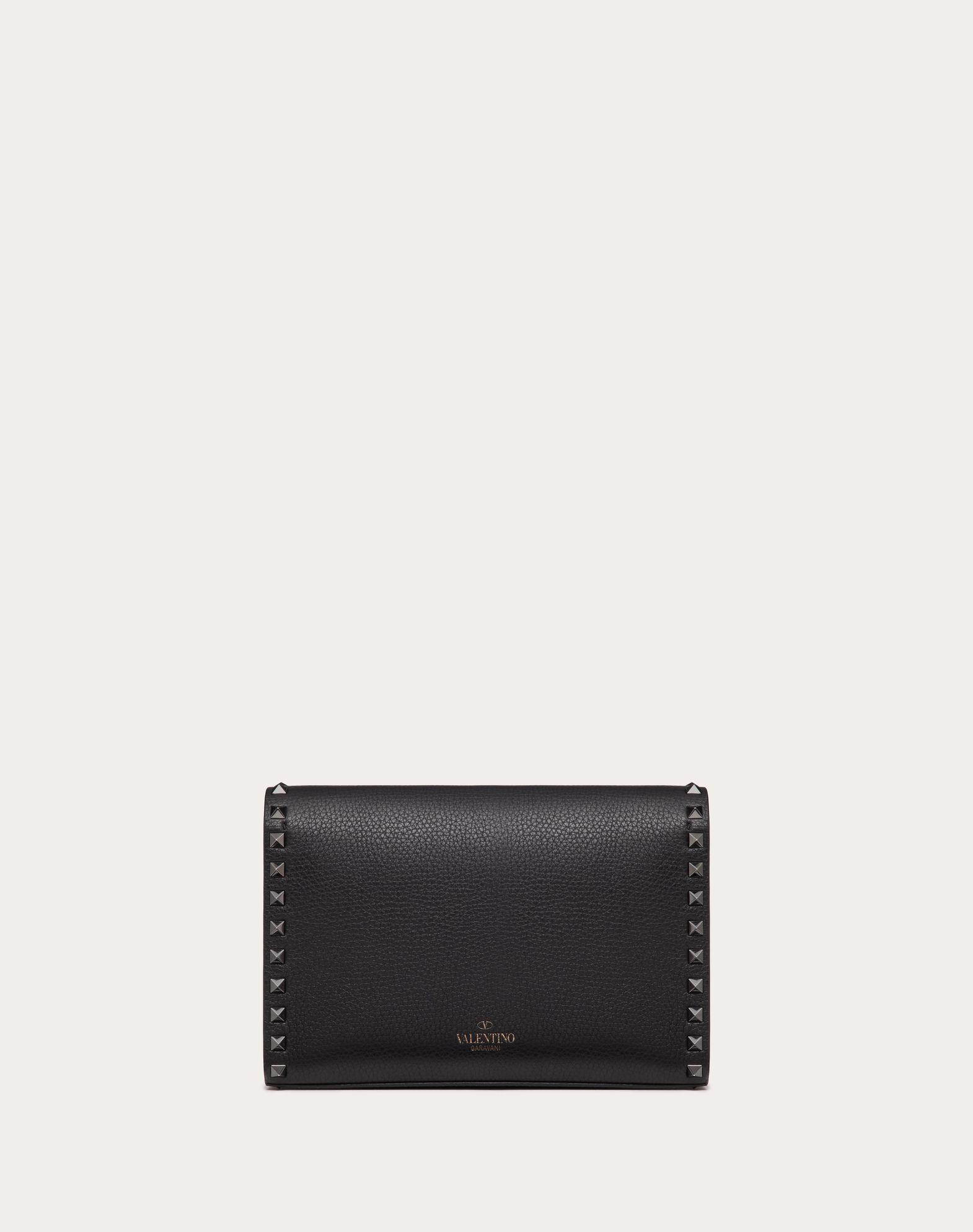 Small Rockstud Grainy Calfskin Crossbody Bag Product Image