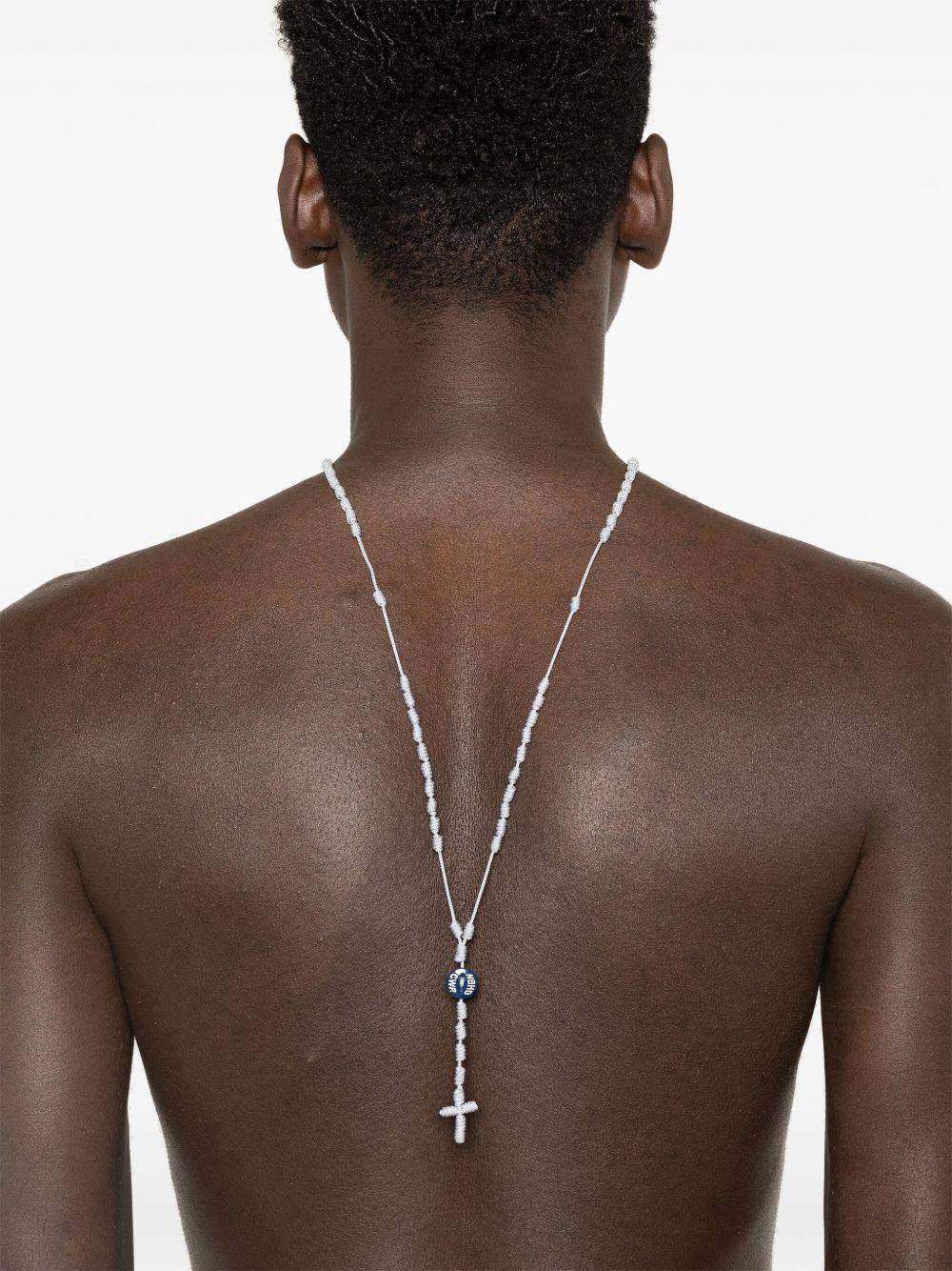 Cord Cross necklace Product Image