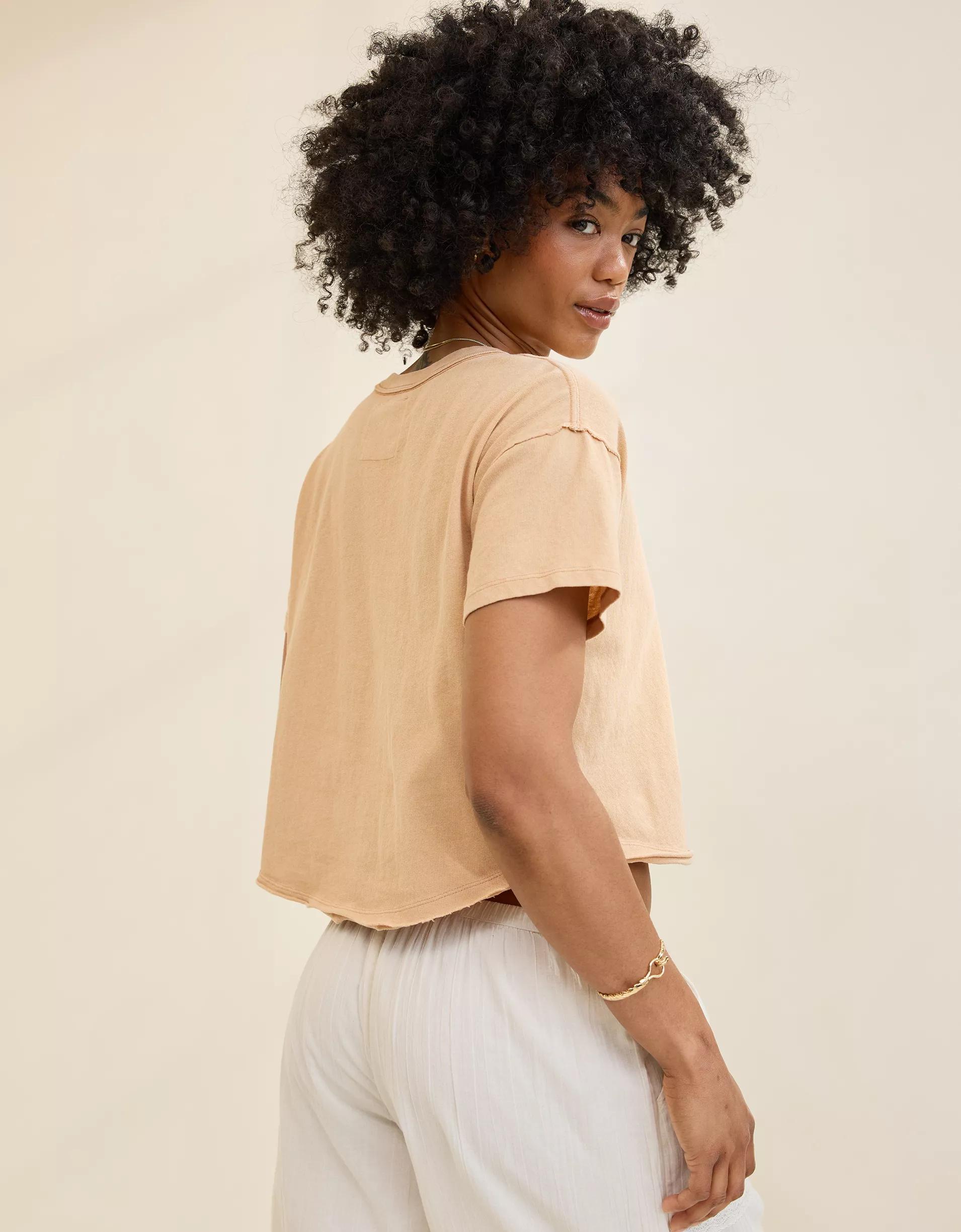 Aerie Summer Breeze Cropped T-Shirt Product Image
