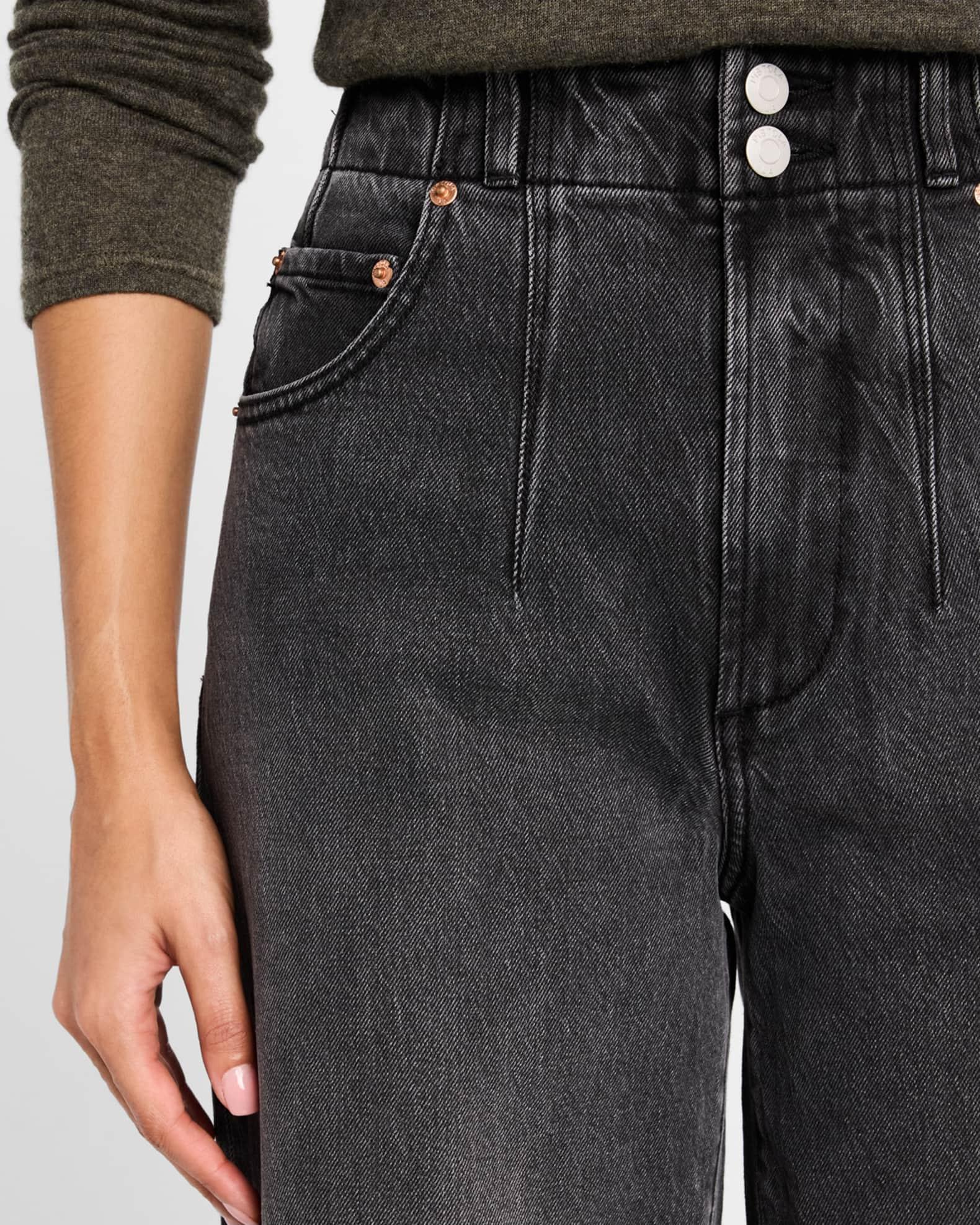 Scarlett High-Rise Ultra Wide-Leg Crop Jeans Product Image