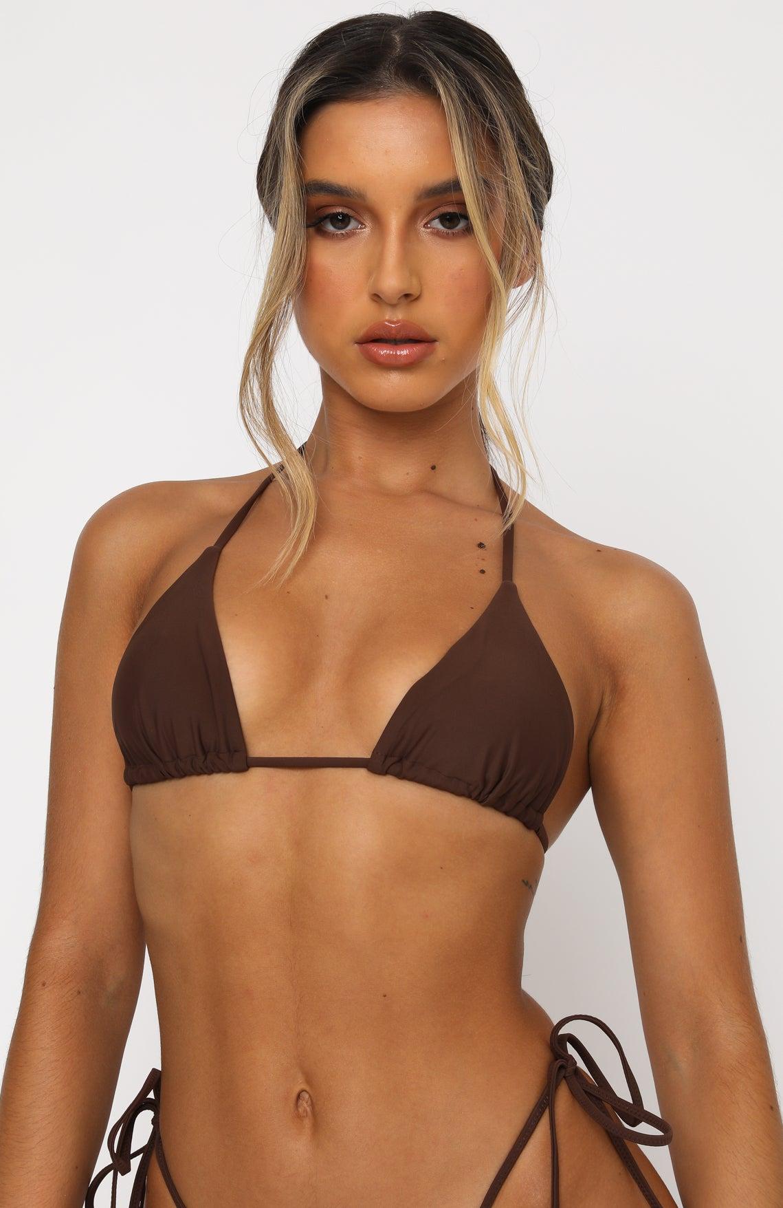 Golden Hour Bikini Top Chocolate Product Image