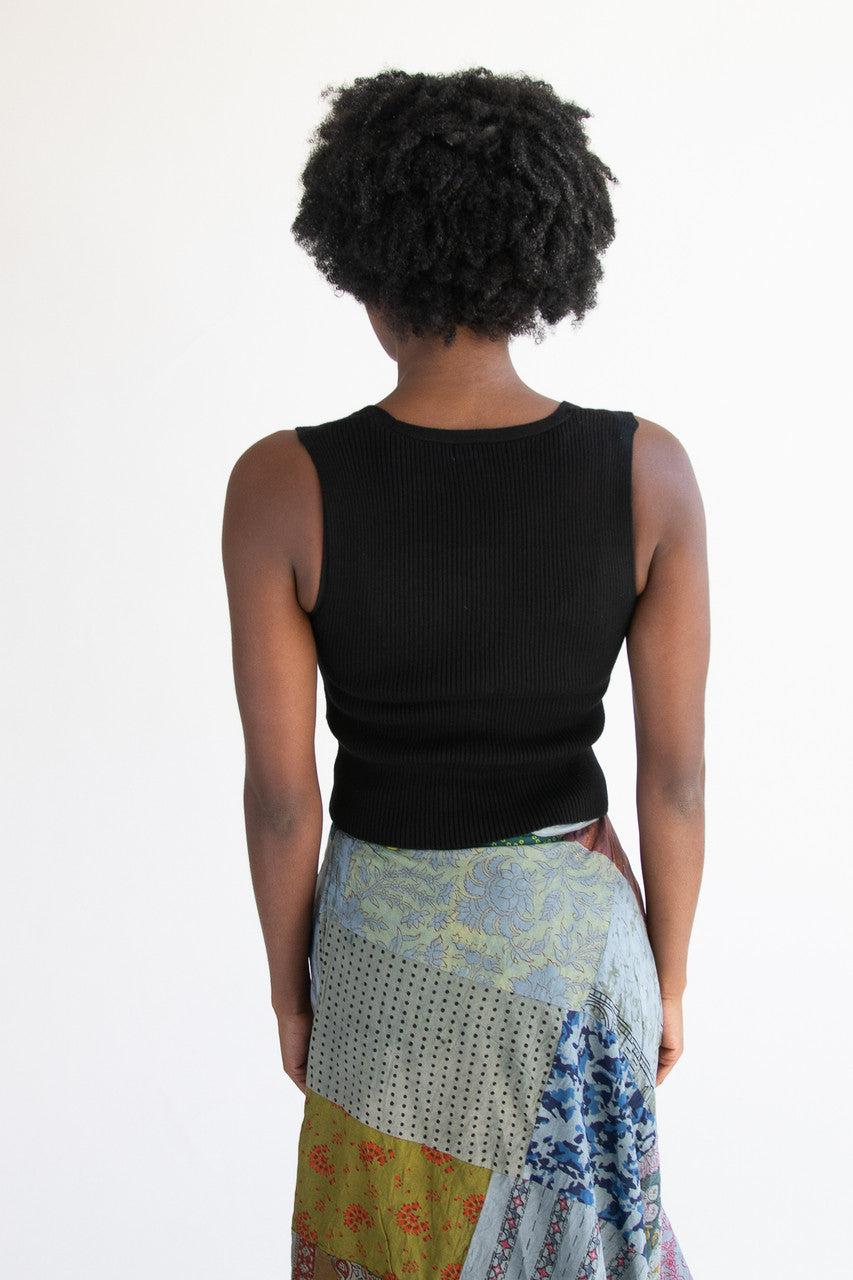 Ribbed V Neck Vest Product Image