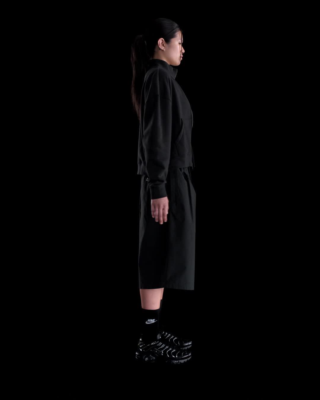 Womens Nike Sportswear Club Fleece Loose Track Jacket | HV2733-010 Product Image