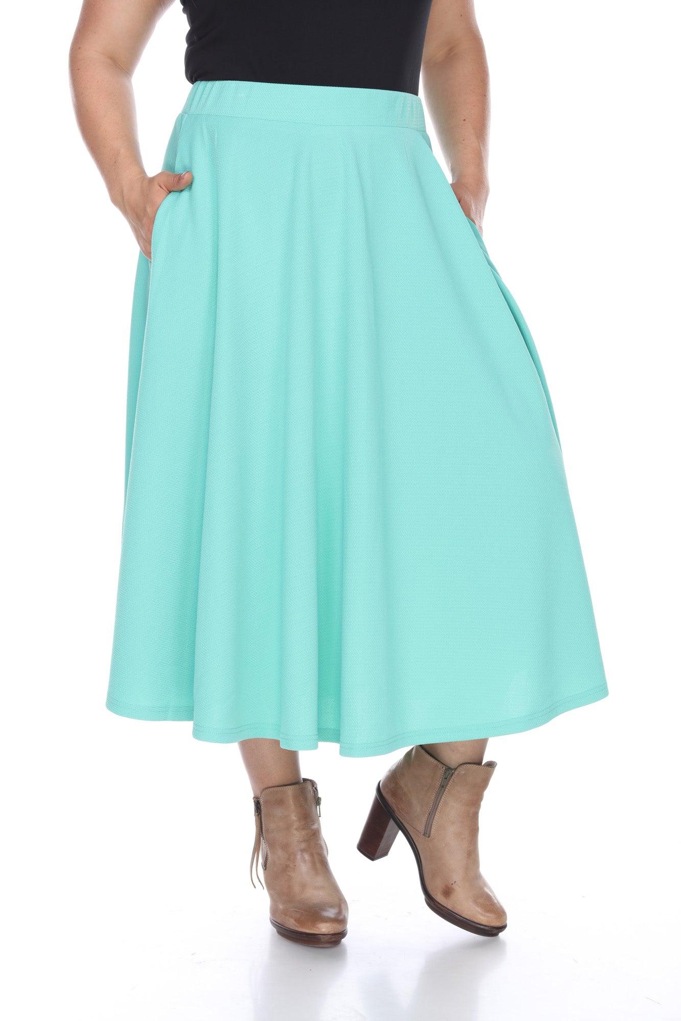 Tasmin Flare Midi Skirts - Plus Product Image