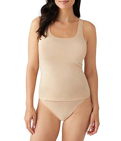 Wacoal Understated Square Neck Cotton Tank Product Image