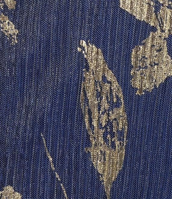 Ignite Evenings Short Sleeve V-Neck Tiered Floral Midi Dress Product Image