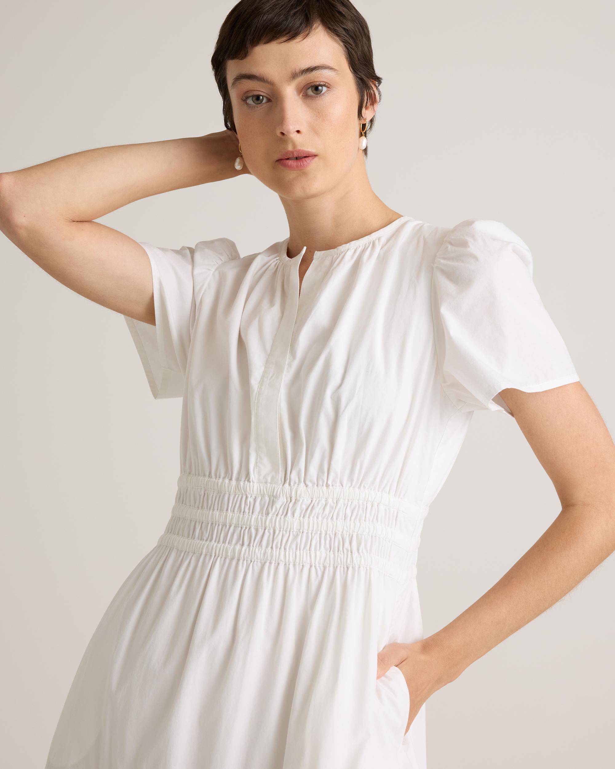 Quince | Women's Poplin Tiered Maxi Dress Cotton Product Image