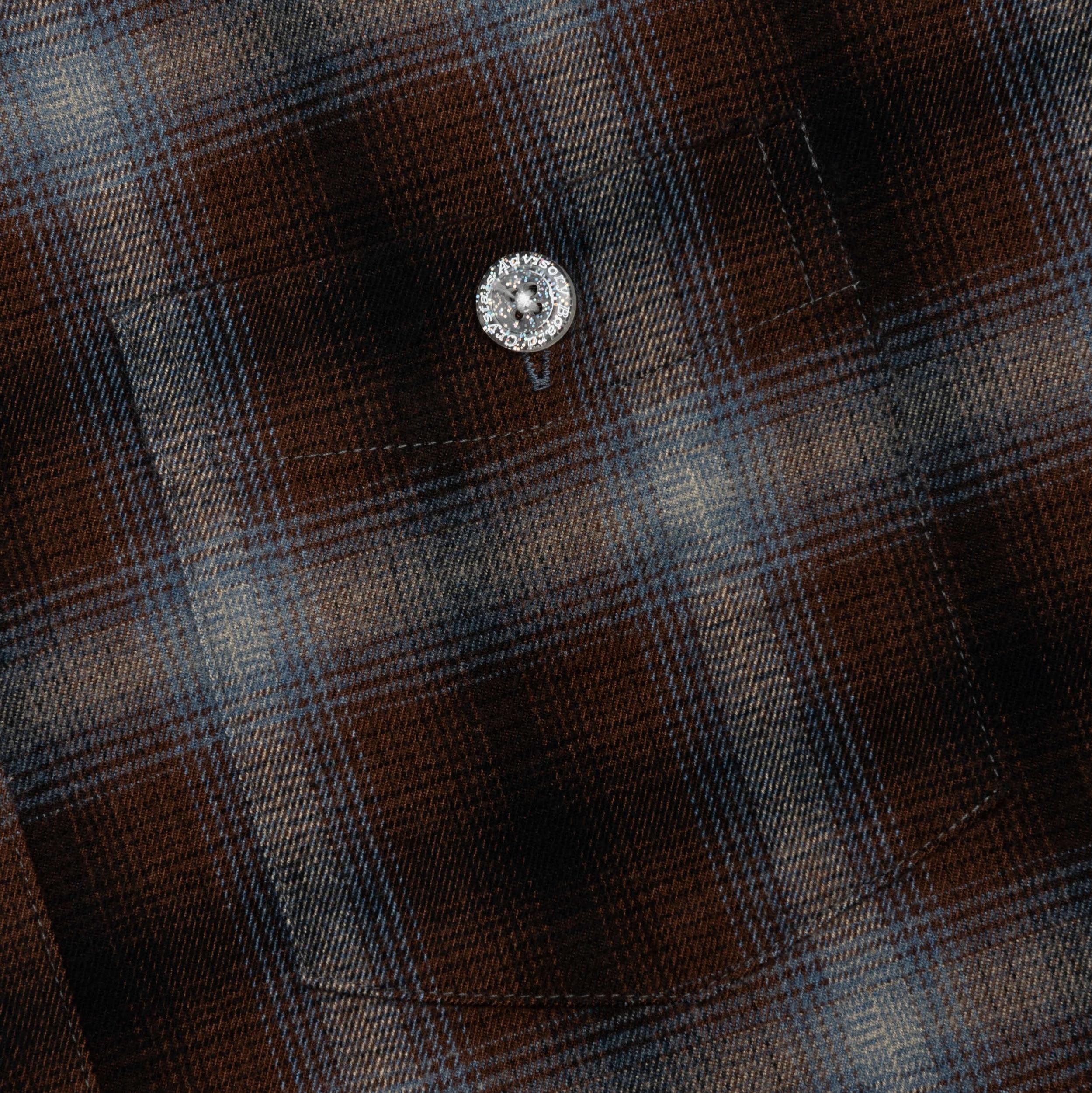 Abc. Flannel Plaid Puffer Quilted Jacket - Blue Male Product Image