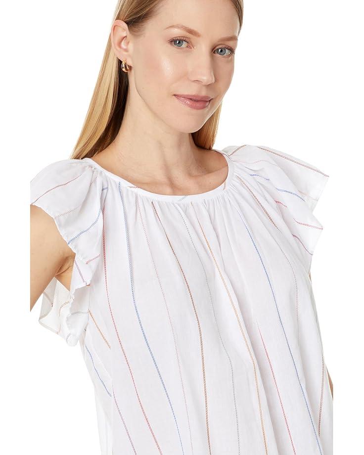 1x1 Rib 3/4 Sleeve V-Neck Top Product Image
