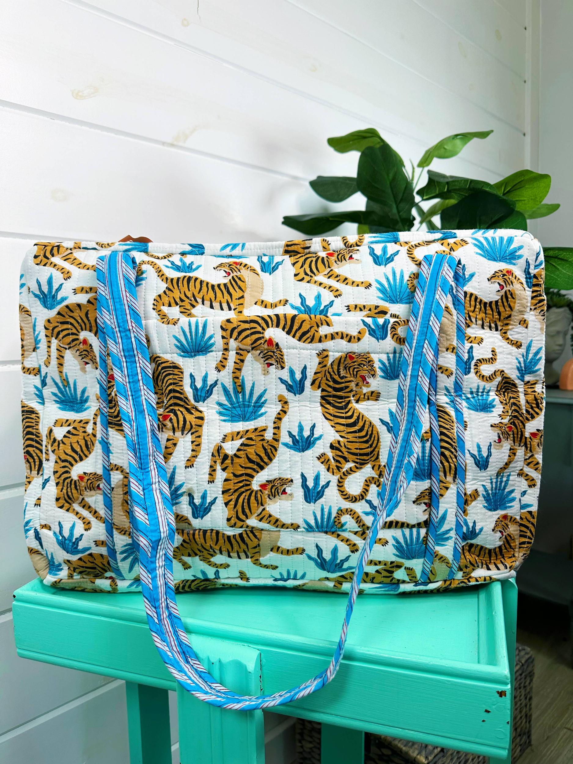 Cottage Floral Quilted Tote Bag Product Image