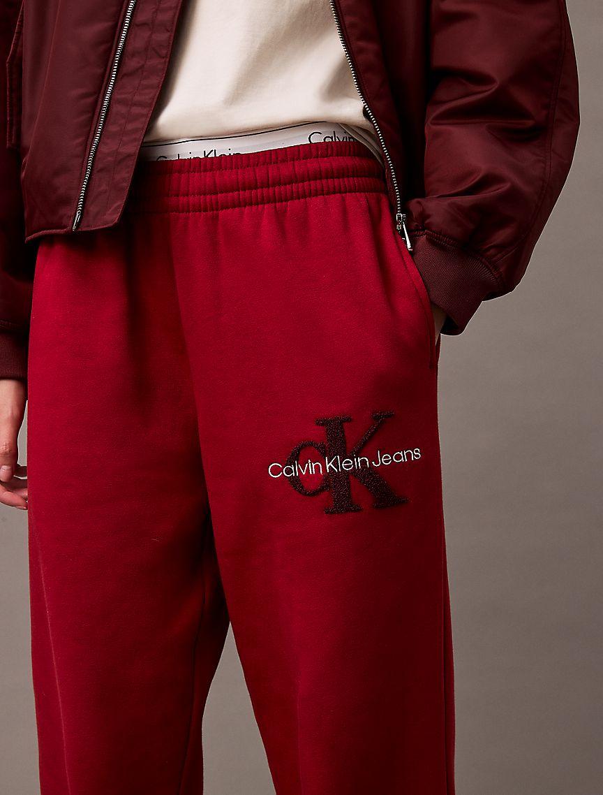 Chenille Monogram Logo Fleece Joggers Product Image